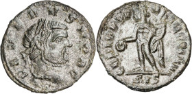 (305-306 d.C.). Severo II. Siscia. 1/4 de follis. (Spink 14645) (Co. 33) (RIC. 171a). Escasa. 2,18 g. MBC.