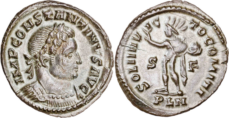 (313-314 d.C.). Constantino I. Londinium. Follis. (Spink 16050) (Co. 530) (RIC. ...