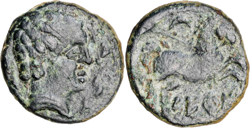 Sedeiscen (Sástago). Semis. (FAB. 2217) (ACIP. 1464). 4,20 g. MBC.