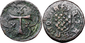 Tarragona. Mig senyal. (Cru.L. 2153) (Cru.C.G. 3868). Rara. 2,09 g. MBC.