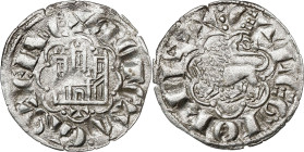Alfonso X (1252-1284). Toledo. Blanca alfonsí. (AB. 271, como novén). 0,71 g. MBC+.