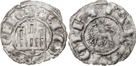 Fernando IV (1295-1312). Coruña. Dinero. (AB. 321, como pepión). 0,69 g. MBC-.
