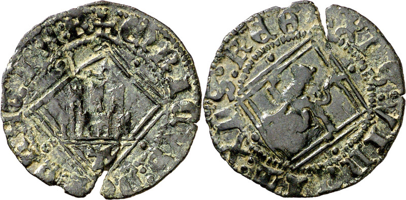 Enrique IV (1454-1474). Toledo. Blanca de rombo. (Imperatrix CM:A.1.4, mismo eje...