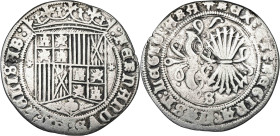 Reyes Católicos. Sevilla. 1 real. (AC. 422). 2,90 g. MBC-/BC+.