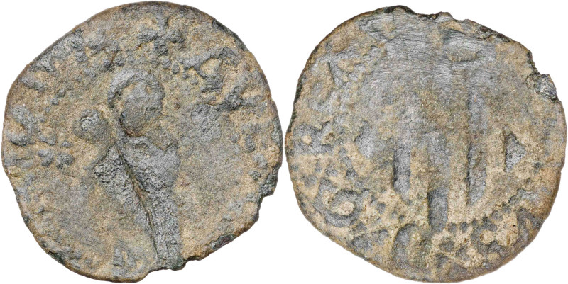 s/d. Carlos I. Puigcerdà. 1 ardit. (AC. 17) (Cru.C.G. 3827). Escasa. 0,89 g. BC+...