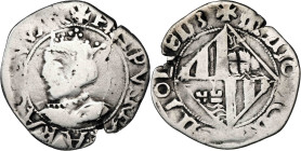 s/d. Felipe II. Mallorca. 1 real. (AC. 221) (Cru.C.G. 4253). Corona perlada. Defecto de cospel. Escasa. 2,17 g. BC+/MBC-.