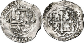 s/d. Felipe II. México. O. 1 real. (AC. 224). Limpiada. 3,43 g. BC+.