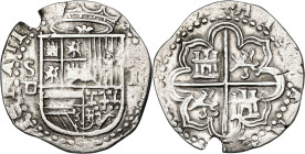 s/f. Felipe II. Sevilla. . 1 real. (AC. 258). 3,20 g. MBC-.