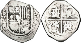 1597. Felipe II. Sevilla. B. 2 reales. (AC. 424). 6,60 g. BC+.