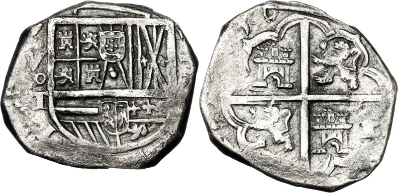 16... Felipe III. Toledo. V. 4 reales. (AC. tipo 156). 13,79 g. MBC-.