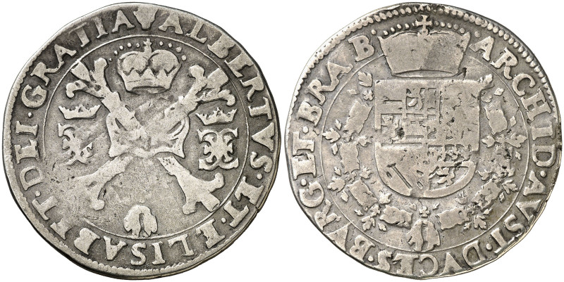 s/d. Alberto e Isabel. Amberes. 1/2 patagón. (Vti. 307) (Vanhoudt 620.AN). Ex Áu...