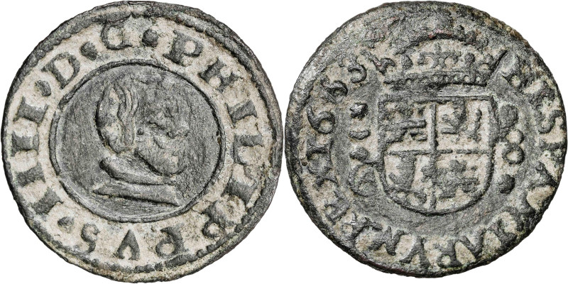 1662. Felipe IV. Cuenca. 8 maravedís. (AC. 331). 2 g. MBC+/MBC.