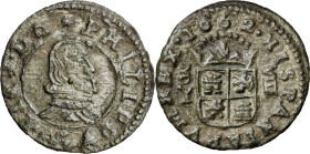 1662. Felipe IV. (Madrid). Y. 8 maravedís. (AC. 360). Atractiva. 2,32 g. MBC+.