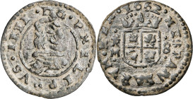 1662. Felipe IV. Trujillo. M. 8 maravedís. (AC. 423). 2,05 g. MBC/MBC+.