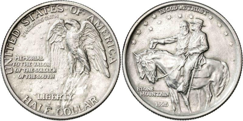 Estados Unidos. 1925. Filadelfia. 1/2 dólar. (KM. 157). Generales Robert C. CA y...