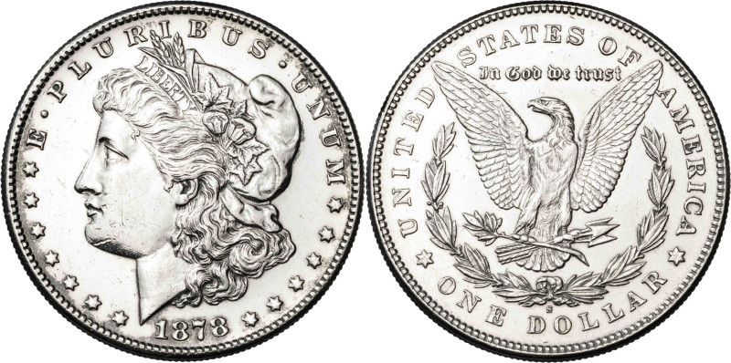 Estados Unidos. 1878. S (San Francisco). 1 dólar. (KM. 110). Limpiada. AG. 26,68...