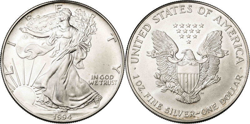 Estados Unidos. 1994. Filadelfia. 1 dólar. (KM. 273). AG. 31,65 g. S/C.