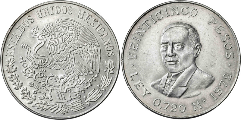 México. 1972. 25 pesos. (KM. 480). AG. 22,46 g. EBC.