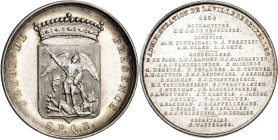 Bélgica. 1854. Bruselas. Jetón de présence. Plata. 10,12 g. EBC.