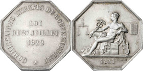 Francia. 1831. Comisarios Expertos del Gobierno. Grabador: Domard. Plata. 16,37 g. 31x31 mm. EBC-.