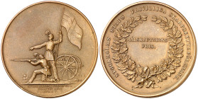 Suecia. (s. XIX). Premio de Tiro. Grabador: L. A. Bronce. 12,29 g. Ø31 mm. EBC-.