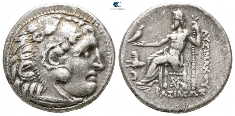 Kings of Thrace. Kolophon. Lysimachos 305-281 BC. 
Drachm AR

18 mm., 4,09 g....