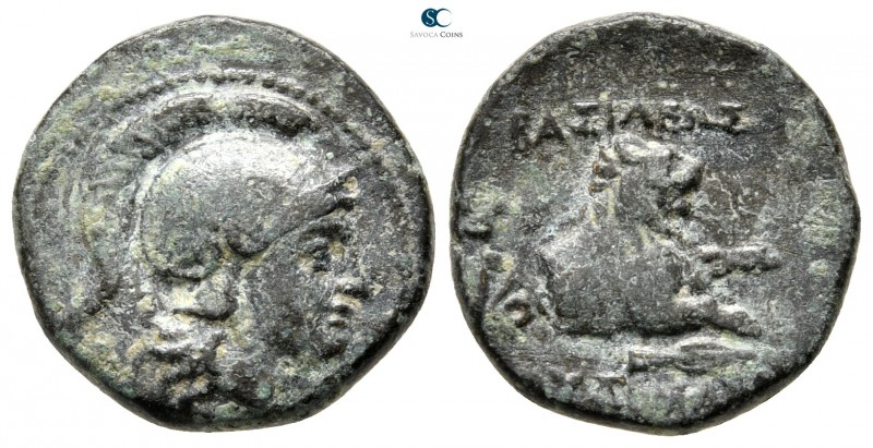 Kings of Thrace. Uncertain mint. Lysimachos 305-281 BC. 
Bronze Æ

14 mm., 2,...