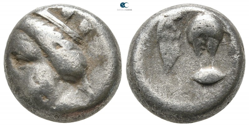 Pontos. Amisos 435-370 BC. 
Siglos AR

14 mm., 3,86 g.



fine