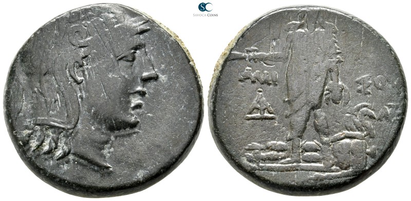 Pontos. Amisos circa 85-65 BC. 
Bronze Æ

27 mm., 19,71 g.



nearly very...