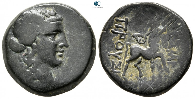 Kings of Bithynia. Nikomedeia. Prusias II Cynegos 182-149 BC. 
Bronze Æ

20 m...