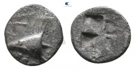 Mysia. Kyzikos circa 600-550 BC. Tetartemorion AR