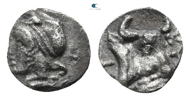 Mysia. Kyzikos 525-475 BC. 
Hemiobol AR

7 mm., 0,31 g.



nearly very fi...