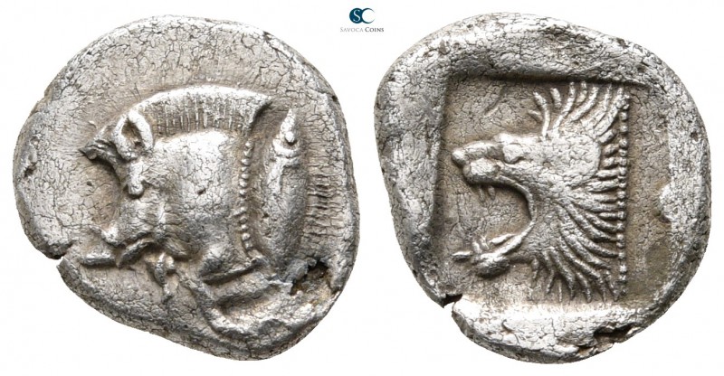 Mysia. Kyzikos circa 480 BC. 
Diobol AR

12 mm., 1,24 g.



very fine