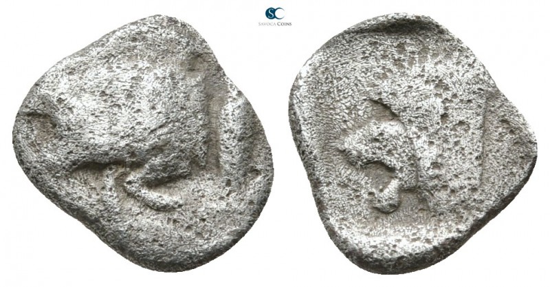 Mysia. Kyzikos circa 450-400 BC. 
Obol AR

9 mm., 0,73 g.



nearly very ...