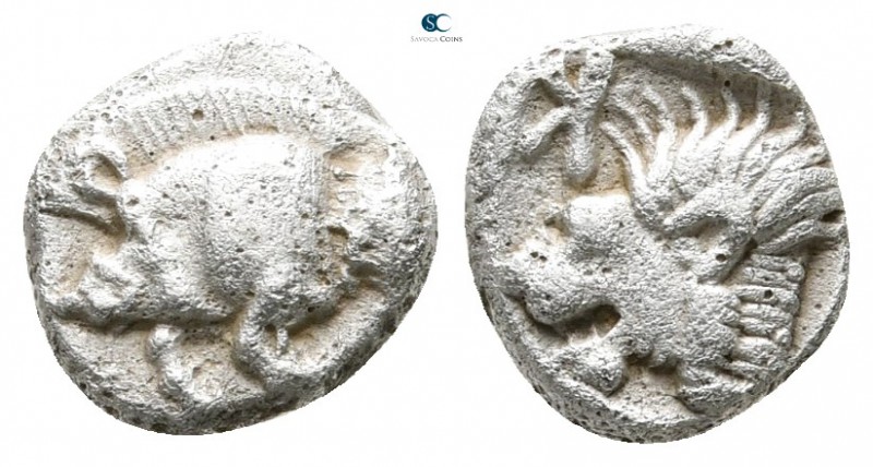 Mysia. Kyzikos circa 450-400 BC. 
Obol AR

9 mm., 0,77 g.



very fine