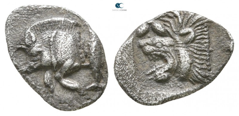 Mysia. Kyzikos circa 450-400 BC. 
Hemiobol AR

10 mm., 0,38 g.



very fi...