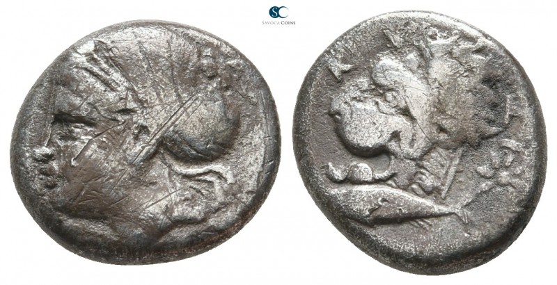 Mysia. Kyzikos circa 390-341 BC. 
Drachm AR

13 mm., 3,02 g.



very fine