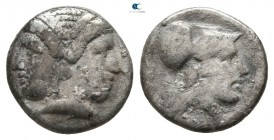 Mysia. Lampsakos circa 350 BC. Diobol AR