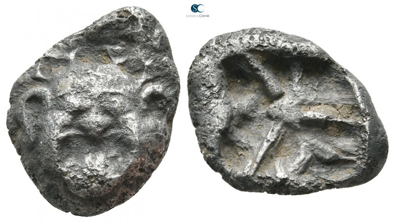 Mysia. Parion 500-470 BC. 
Drachm AR

17 mm., 3,63 g.



very fine