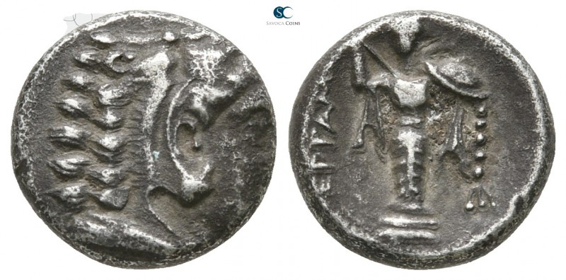 Mysia. Pergamon 310-282 BC. 
Diobol AR

10 mm., 1,19 g.



very fine