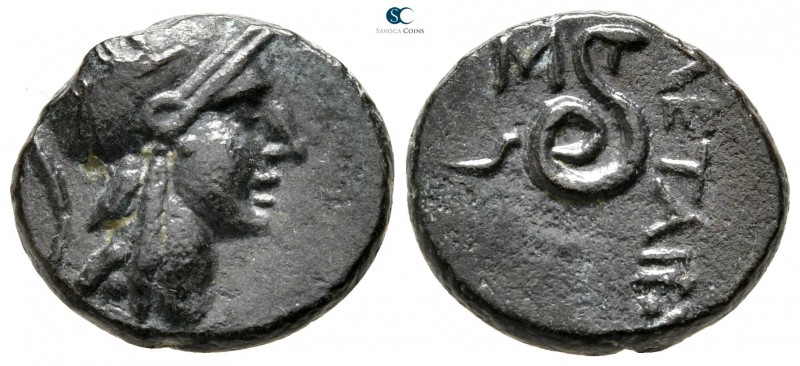 Mysia. Pergamon. Philetairos 282-263 BC. 
Bronze Æ

15 mm., 3,02 g.



ve...