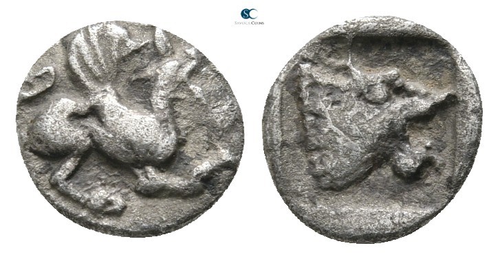 Troas. Assos circa 500-400 BC. 
Obol AR

9 mm., 0,60 g.



very fine