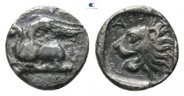 Troas. Assos circa 479-450 BC. Obol AR