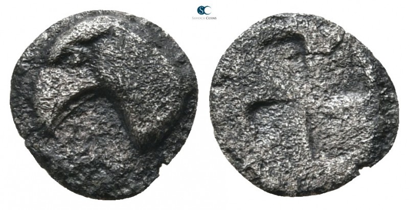 Aeolis. Kyme circa 460-400 BC. 
Hemiobol AR

8 mm., 0,31 g.



very fine