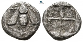 Ionia. Ephesos  circa 500-420 BC. Hemidrachm AR