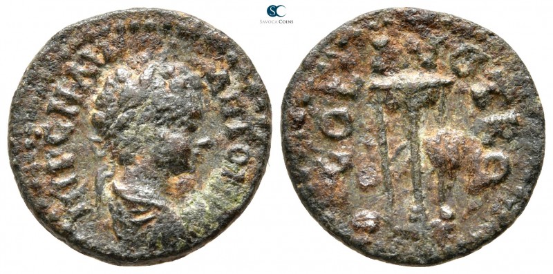 Troas. Alexandreia. Caracalla AD 198-217. 
Bronze Æ

15 mm., 1,88 g.



n...
