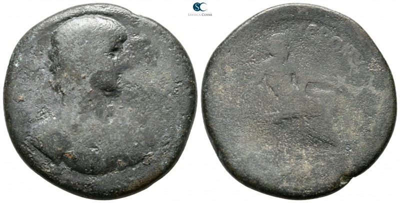 Aiolis. Kyme. Antinous Died AD 130.
Bronze Æ

37 mm., 25,64 g.

fine
