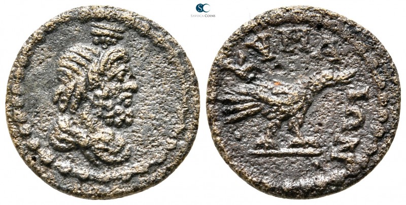 Aiolis. Kyme. Pseudo-autonomous issue circa AD 200. 
Bronze Æ

15 mm., 1,80 g...