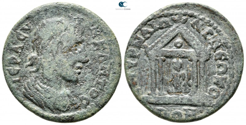 Ionia. Smyrna. Pseudo-autonomous issue circa AD 250. 
Bronze Æ

25 mm., 6,29 ...