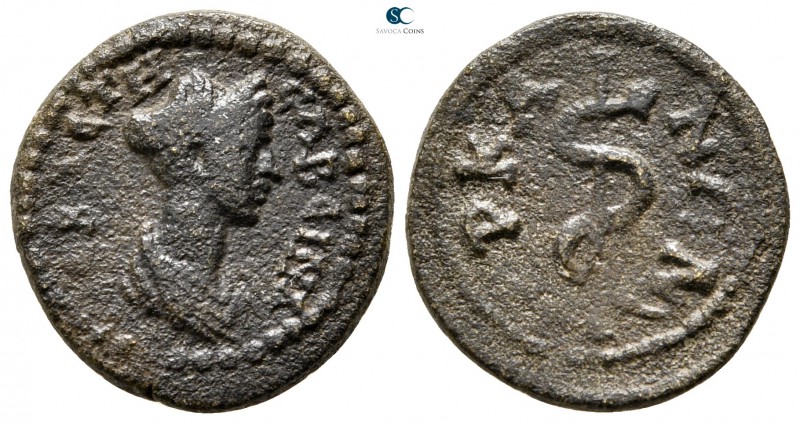Lydia. Hyrkaneis . Sabina Augusta AD 128-137. 
Bronze Æ

16 mm., 1,97 g.

...